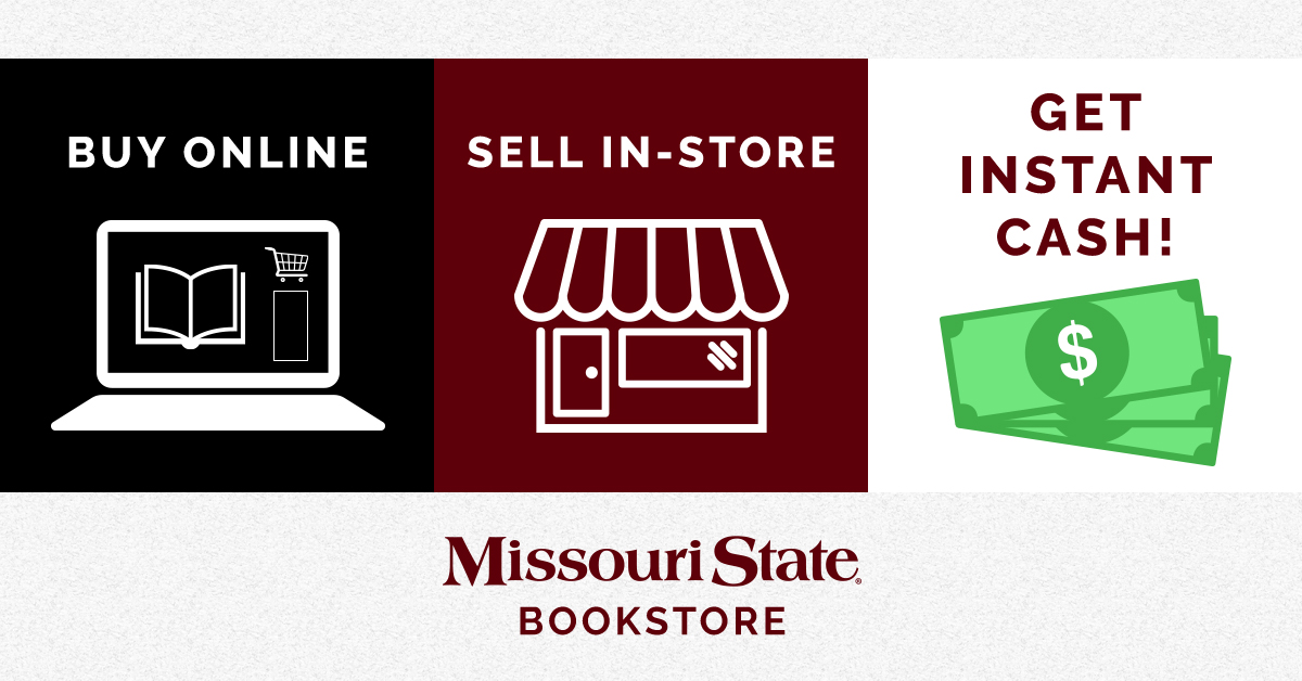 Sell your books at the Bookstore, get cash in your account 