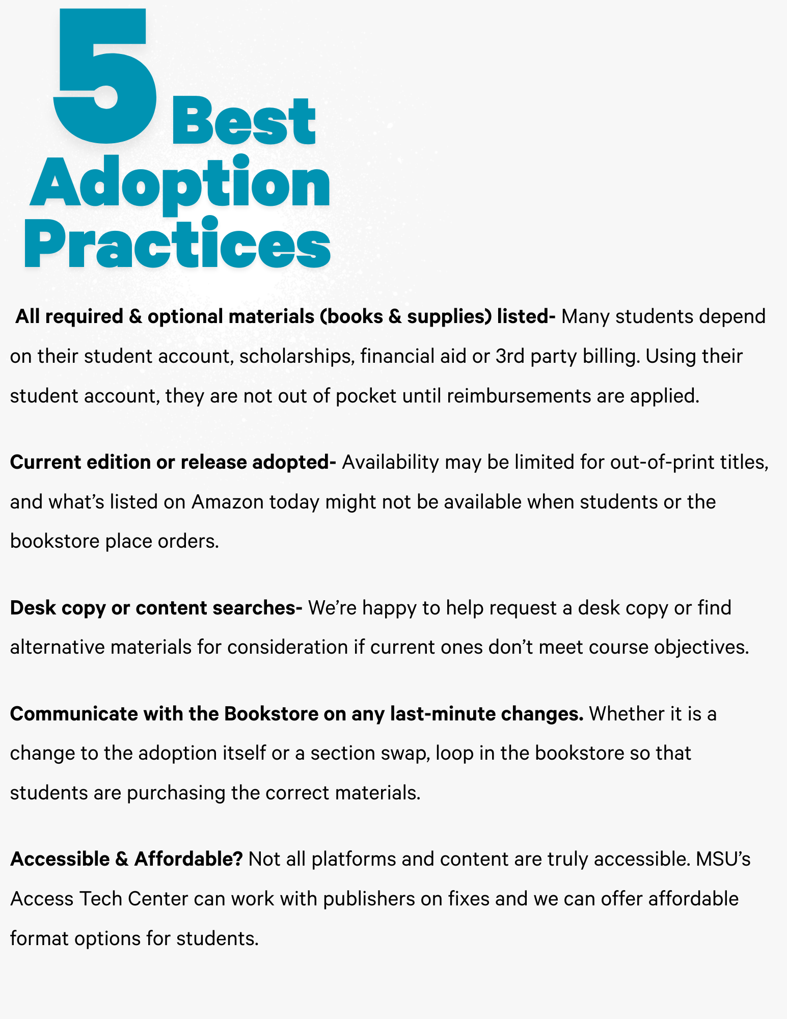 5 best adoption practices